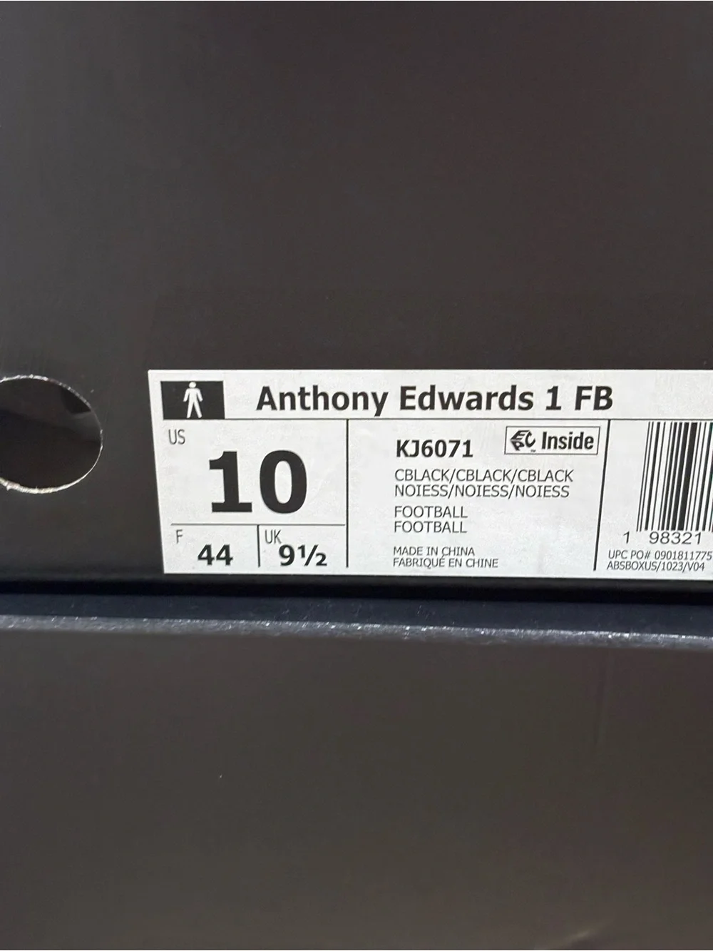 Adidas Anthony Edwards AE 1 Men’s Size 10-13 Football Cleats BRAND NEW | KJ6071